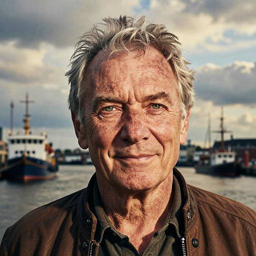 Portrait of a Handsome German Hippie