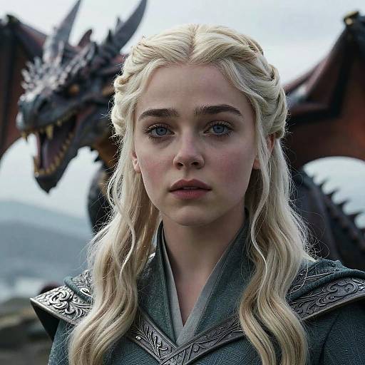 Cinematic Portrait of Daenerys Targaryen
