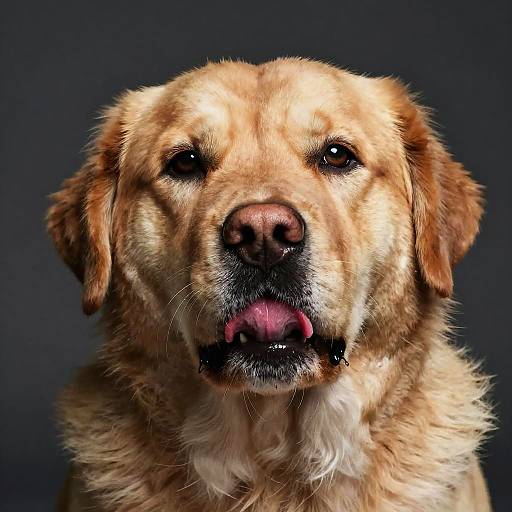 Realistic Dog Portrait with Moody Lighting