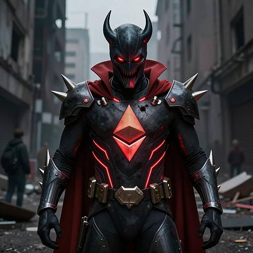 Ethereum Super Villain in Dark Armor
