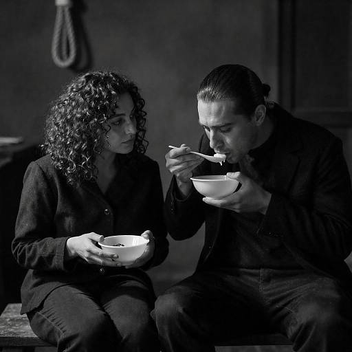 Intimate Black-and-White Rustic Portrait