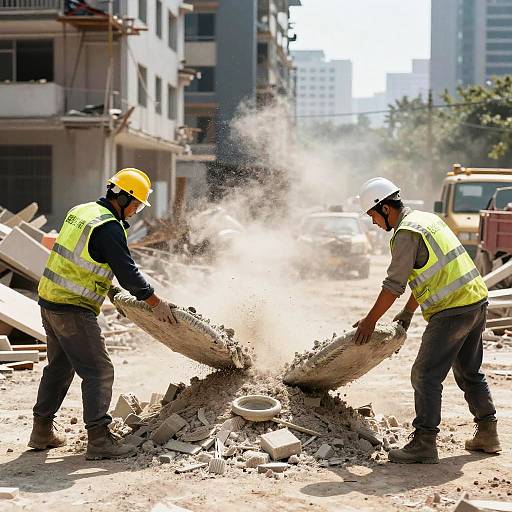 Safe Asbestos Abatement at Urban Demolition