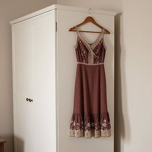 Dress Hanging in Master Bedroom
