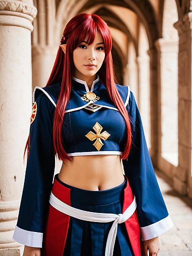 Lifestyle costume photo of Hapi (fire emblem). Cosplay clothes