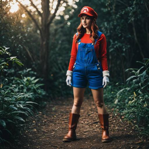 Stylish Mario Cosplay in Cinematic Mood