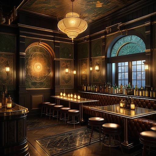 Ornate Speakeasy Inspired by William Morris