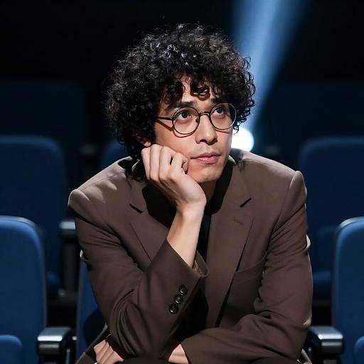 Mysterious Man in a Darkened Room