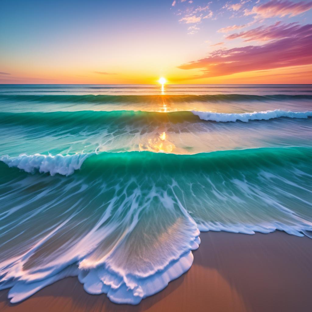 Breathtaking 8K Beach Sunset Photography