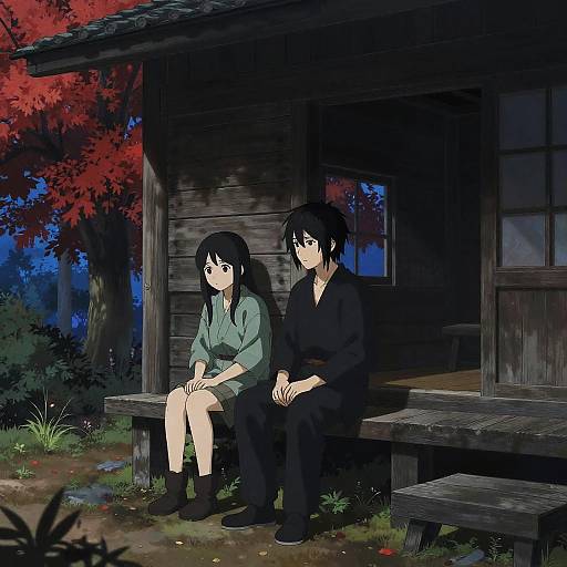 Melancholic Nature Scene in Ryukishi07 Style