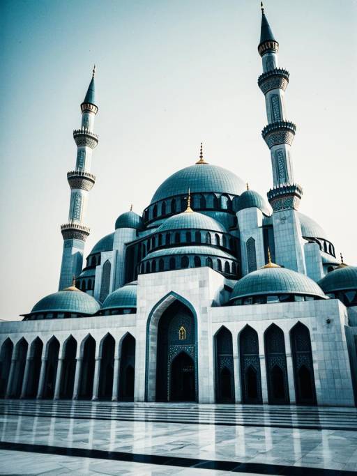 Futuristic Mosque Architecture Blend