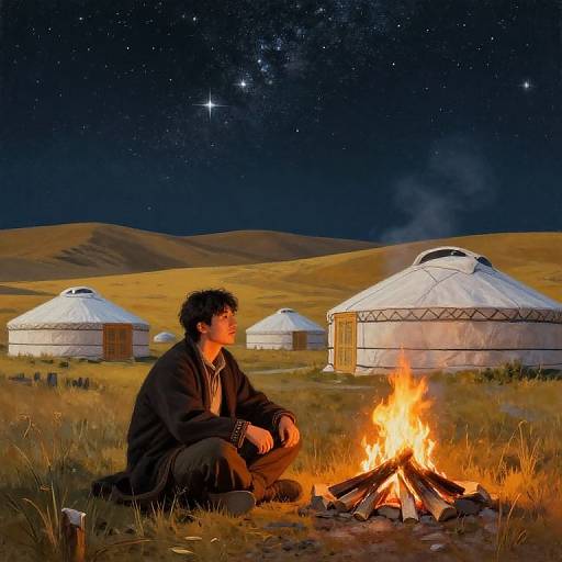 Cengiz by Campfire in Central Asia