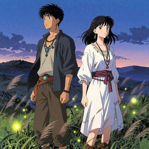 Boho Dreamers Under Twilight Sky