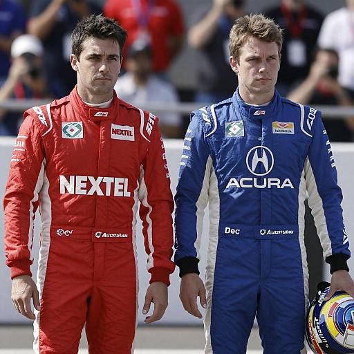 Race Car Drivers in Bright Daylight