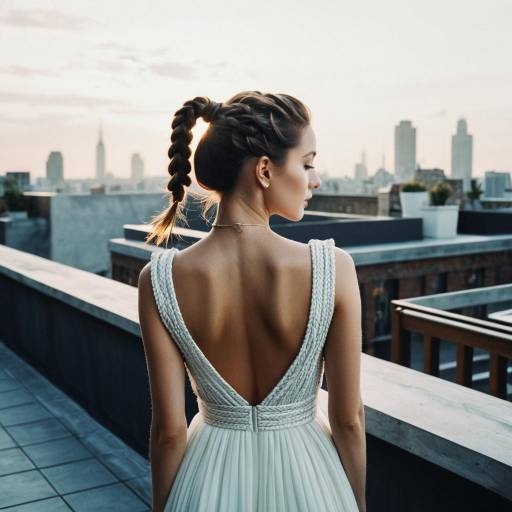 Elegant Braided Ponytail Fashion Editorial