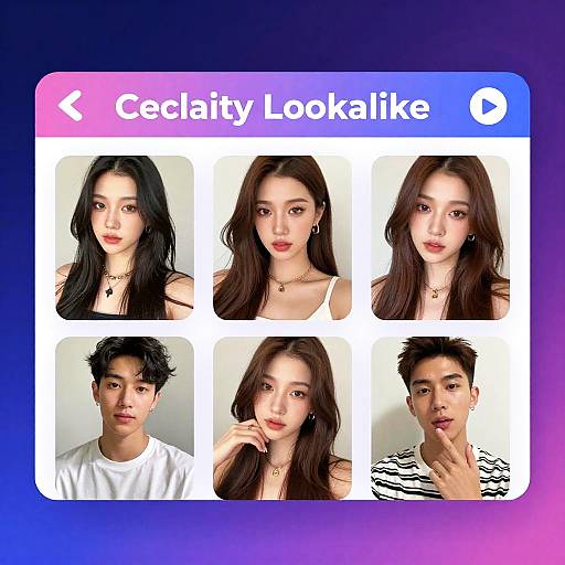 Futuristic Celebrity Lookalike Platform