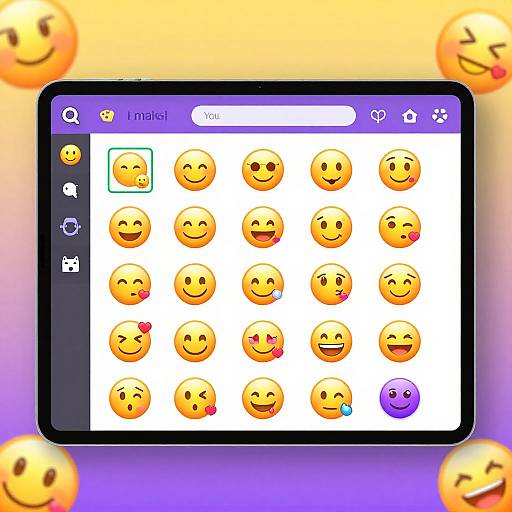 Vibrant Emoji Maker Interface
