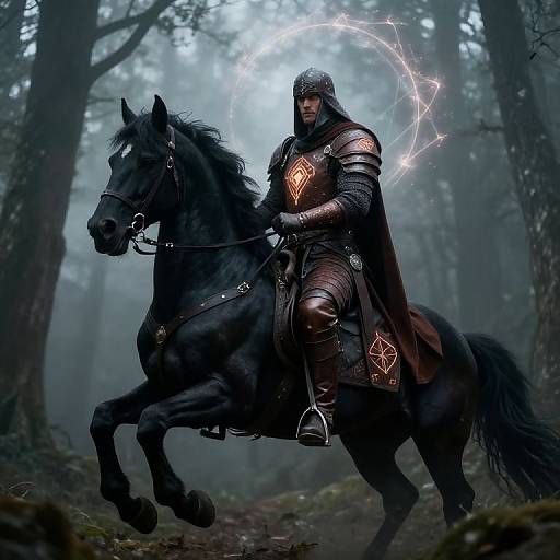 Medieval Superhero on Mystic Stallion