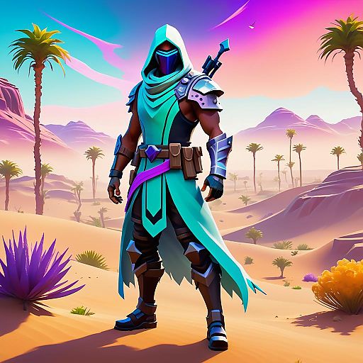 Ethereal Fortnite Character in Oasis