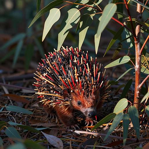 Red Echidna in Eucalyptus Grove