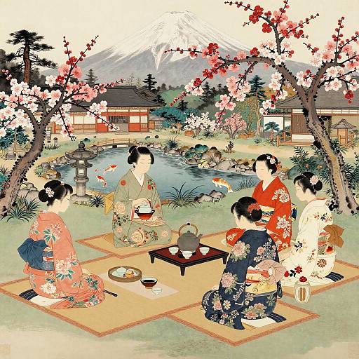 Fujiwara Garden Party in Japan