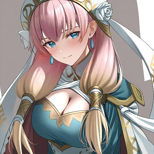 Illustration of Gunnthra (fire emblem), fire emblem in the style of Kawai ritsu (rits meg)