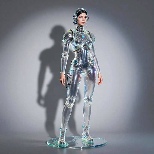 Photorealistic Sci-Fi Girl with Slime