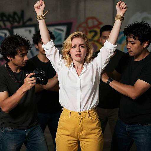 Dramatic Scene of Distress and Restraint