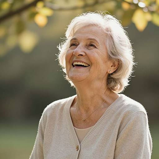 Elderly Woman Radiating Timeless Joy