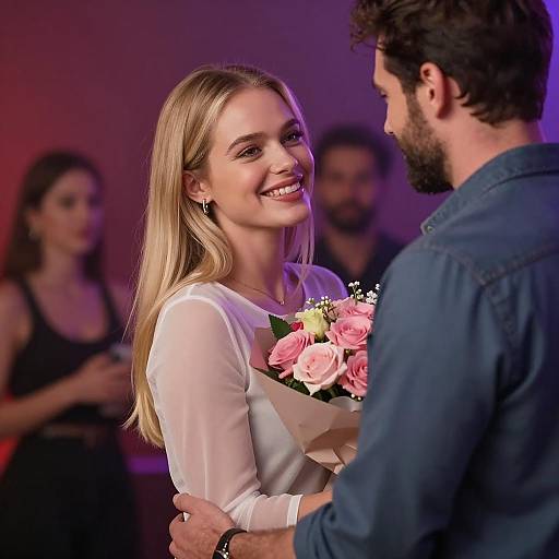 Cinematic Portrait of a Smiling Couple