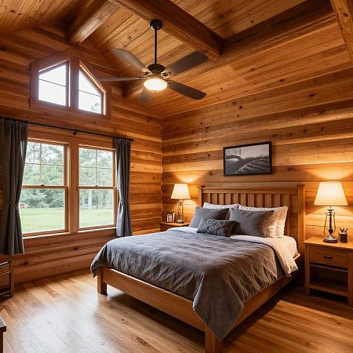 Master Bedroom Interior at DeSocio Residence