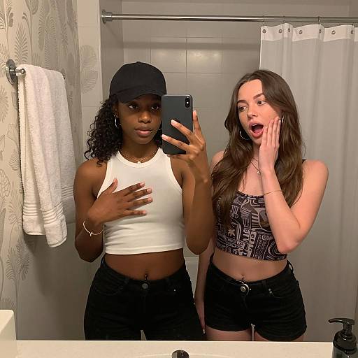 Selfie Moments: Women in the Bathroom