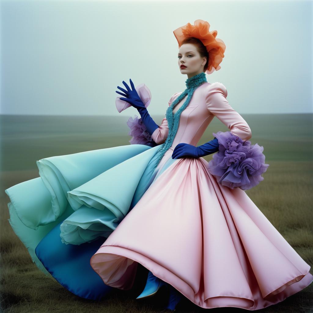 Surreal Fashion Portraits with Dreamy Textures