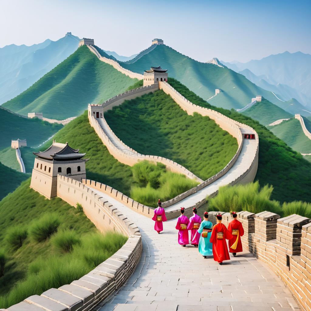 Serene Great Wall of China Landscape