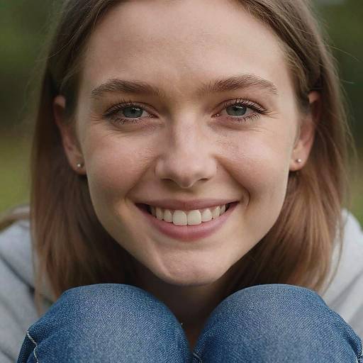 Close-Up Realistic Portrait of Finnish Woman