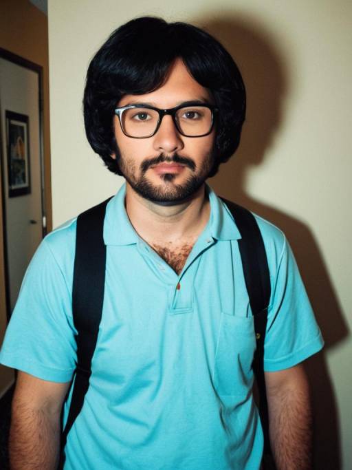 Man in Bob Belcher Cosplay Costume