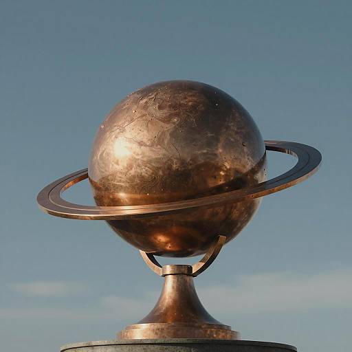 Bronze Saturn Statue