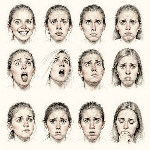 Diverse Human Face Expressions Reference