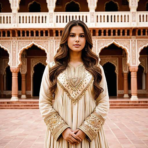 Traditional Indian Elegance in Warm Light