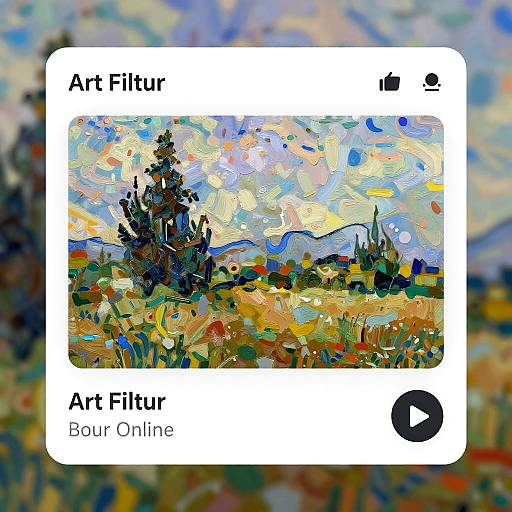 Vibrant Abstract Art Filter Interface