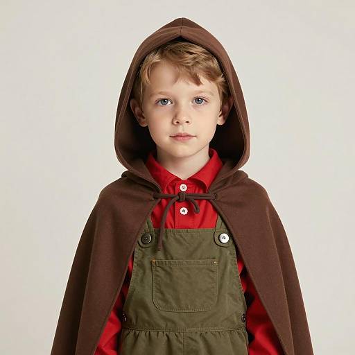 Realistic Portrait of a Young Boy