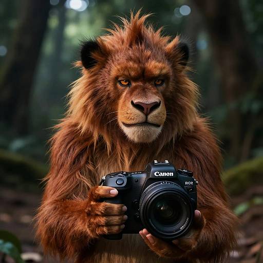 Skeptical Bagheera Cinematic 35mm Portrait