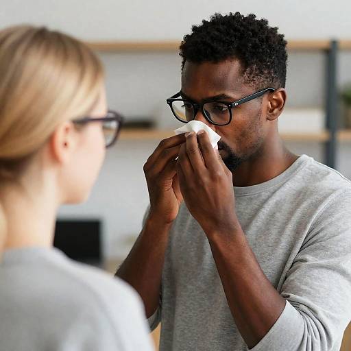 Serious Moment Between Two Friends