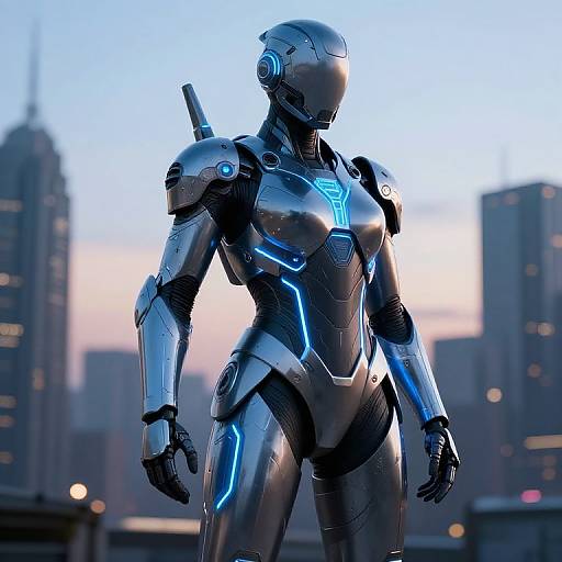 Futuristic Cyberpunk Full Body Armor