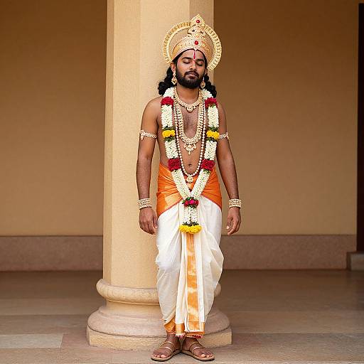 Sri Krishna Male Costume Portrait