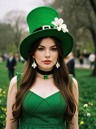 St. Patrick's Day Girl in Green