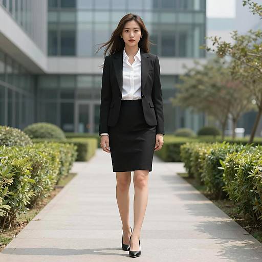 Young Asian Woman in Professional Office Wear