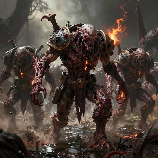 Chaos Daemon Horde in Toxic Swamp