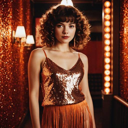 Vintage Glamour in Rose Gold Sequins