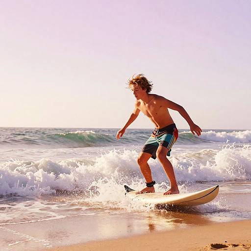 Energetic Young Australian Surfer