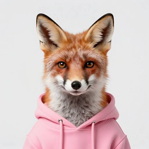 Realistic Fox Passport Photo
